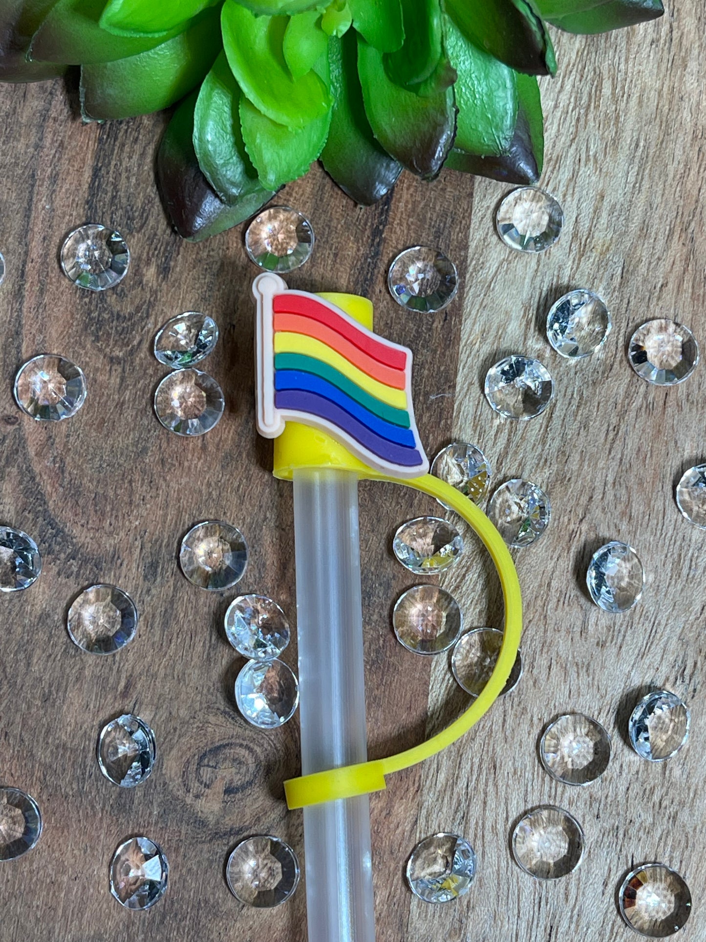 Rainbow Flag Straw Topper