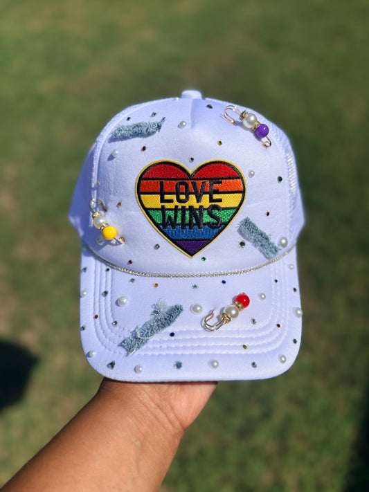 Love Wins Junk Trucker Hat