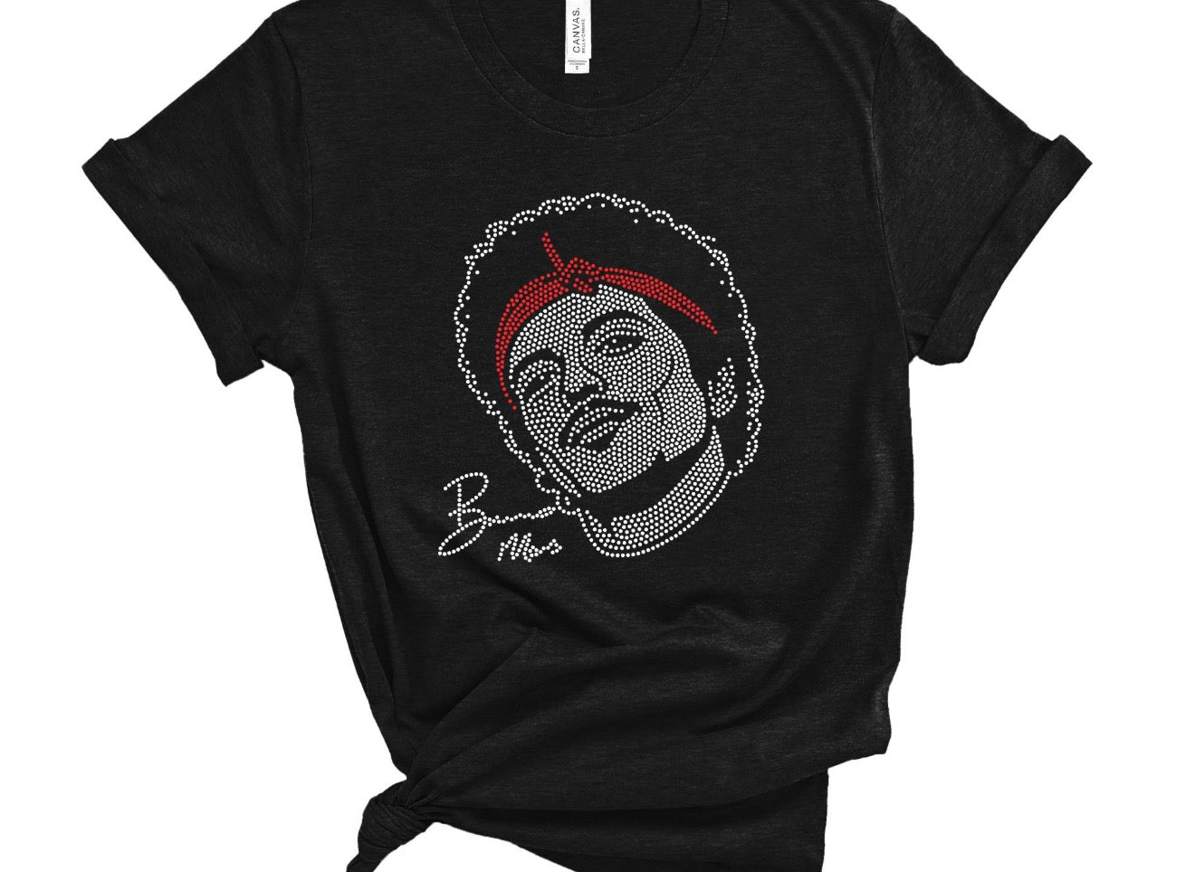 B. Mars Inspired Rhinestone Portrait Tee