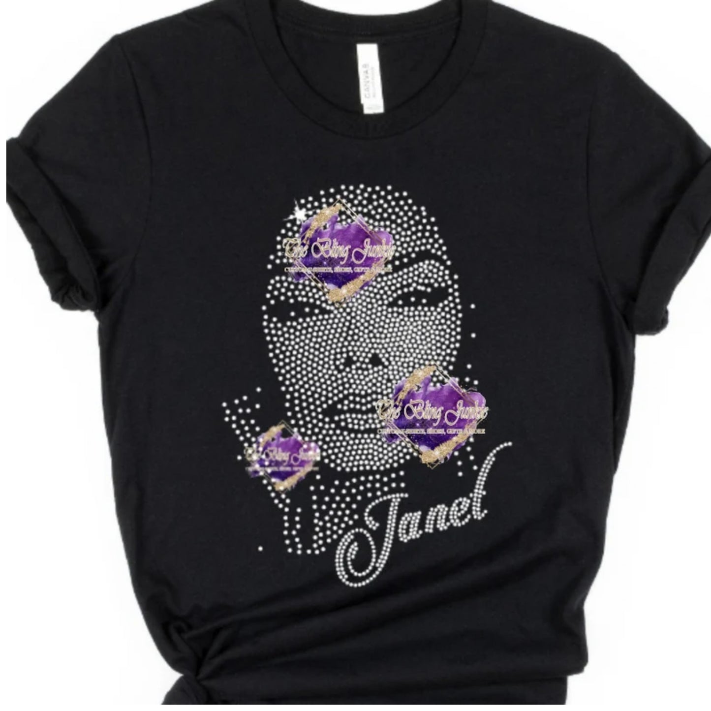 Janet Jackson Inspired Bling T-shirt